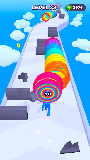 Gameplay screenshot 1 from Layer Man 3D: Run & Collect - Arcade game